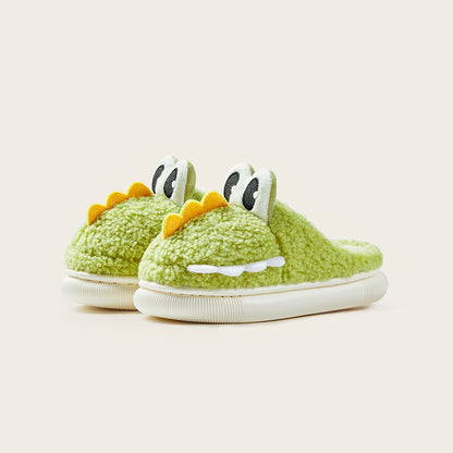 Cute Dinosaur Non-Slip Cotton Home Slippers For Kids